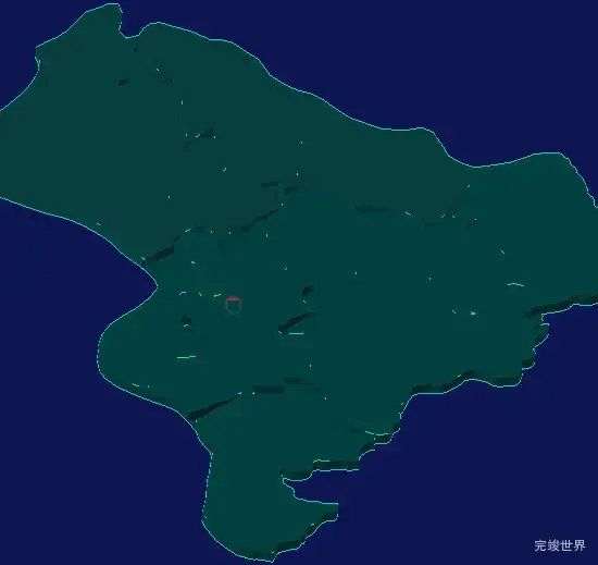 threejs襄阳市老河口市geoJson地图3d地图红色描边闪烁警报